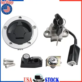 27005-0685 Vipjq Ignition Switch Fuel Cap Helmet Seat Lock Set For Kawasaki Z125 Pro 2017-2023