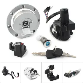 Yfoutlet 310003327753 Ignition Switch Fuel Gas Cap Lock Key Set Fit Honda Cb400 92-98 Cb1 89-91 Vt250