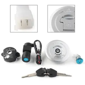 Ztg 550724892325 Motorcycle Ignition Switch Fuel Gas Cap Seat Lock Key Set For Honda Cbr125 Rt/rs