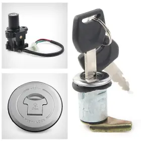 Fmx650 Ztg 550725564115 For Honda 05-06 Cb250 Gas Cap Cover Ignition Switch Set Lock Key