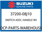 Suzuki Oem Part 37200-08J10 Switch Assy, Handle Rh New. Price: $141.33.