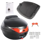Durable Motorcycle Cushion Tour Tail Box Luggage Top Lock Key Case Scooter 32L New. Price: $45.41.