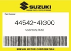 Suzuki Genuine Cushion, Rear 44542-41G00 New. Price: $11.26.