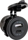 Jensen Panel Mount Dual Charger USB42C New. Price: $27.75.