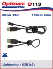 Tecmate Optimate Usb O113 Universal Charging Cable Iphone 5 6 7 Ipad 4 Nuovo. Price: $11.51.