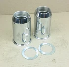 Chrome Fork Seal Holders X Triumph T100, T120, T150, Bsa, Nos, 97-3633 97-1500. Price: $93.72.