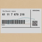 10X Genuine Bmw 61117670218 - Bracket Neu. Price: $103.69.