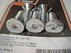 Harley Hub Screw Kit Front Rear Brake Rotor 1980-81 Shovelhead V-twin 8792-5 T9 New. Price: $23.39.