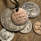 1928 Indian Scout Motorcycle Copper Penny Key Fob New. Price: $22.95.