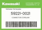 Kawasaki Genuine Connector-cord,usb 59221-0021 New. Price: $117.60.