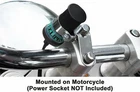 Chrome Handlebar Mount For 12 Volt Power Plug Harley Risers EK1-160 New. Price: $17.97.