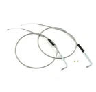 Harley Throttle Cable Set Extended Braided 46" Fl Fx Big Twin Xl Sportster 96-UP New. Price: $66.49.
