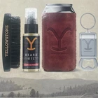 Wild Willies Yellowstone Wrangler Kit - Beard Oil, Brush & Can Sleeve. Price: $11.99.