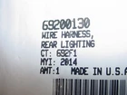 Harley Davidson 2014 Touring Rear Lighting Harness 14823 New. Price: $19.00.