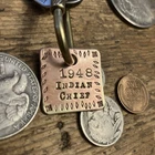 1948 Indian Chief Motorcycle Brass Key Fob New. Price: $28.50.