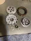 2004 Kawasaki KX250F Clutch Basket Hub Pressure Plate Push Rod Fibers Springs Used. Price: $100.00.