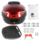Red Motor Trunk Scooter Tour Tail Box Luggage Top Lock Storage Carrier Case 32L New. Price: $42.86.