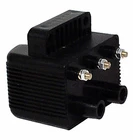 Ignition Coil Black Single Fire Fits Big Twin & Sportster 3.0 Ohm, 40,000 Volt New. Price: $47.99.