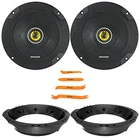 2X Kicker CSC65 6.5" 300W 2-WAY Speakers + Adapter Kit (1998-2013 Hd) New. Price: $96.49.