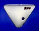 Genuine 1974-1975 Kawasaki KS125 Side Panel Jbu Used. Price: $49.95.