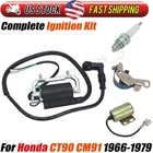 Complete Ignition Kit For Honda CT90 CM91 Trail Coil Condenser Points Plug Us New. Price: $37.99.