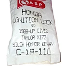 New Asp C-19-110 Honda Civic Ignition Lock Keys 1988 Up X172 HON43R C19-110. Price: $154.88.