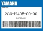 Yamaha Genuine Blower Assy 2C0-12405-00-00 New. Price: $418.69.