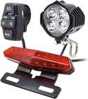 36V 48V Ebike Kit, Electric Headlight Horn 100DB, White, Red New. Price: $42.99.