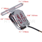 12V Flame Brake Tail Light Metal Bracket Red Lamp For Harley Cruiser Chopper Ktm New. Price: $16.80.