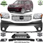 Front Bumper Cover & Headlight Assembly Kit For 2012-2015 Honda Pilot New. Price: $613.03.