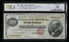 Sc 1882 $20 FR.1178 Gold Certificate Small Red Seal Pcgs 30 Vf (092). Price: $2195.00.