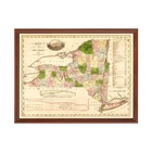 Old Map Of New York 1833 - Vintage Art. Price: $52.99.