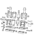 Genuine Mopar Rear Seat Back Cover 7AR15BD3AA New. Price: $193.98.