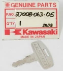 Nos Kawasaki MC1A-B G4TRE G5B-C Km Kv F7C-D Key #405 Oem 27008-063-05 New. Price: $51.31.