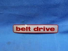 Kawasaki 56018-1214. Oem "belt Drive" Decal. KZ250 KZ305 KZ454 KZ750. New. Price: $14.95.