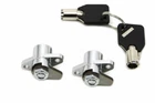 Chrome Saddlebag Lock And Key Kit For Harley Davidson By V-twin New. Price: $31.94.