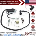 Complete Ignition Tune Up Kit For Honda CM91 CT90 Coil /condenser/ Points Plug New. Price: $41.99.
