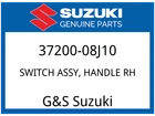 Suzuki Oem Part 37200-08J10 Switch Assy, Handle Rh New. Price: $141.33.
