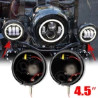 Black 4.5" Led Auxiliary Spot Passing Fog Lights Lamps Housing Bucket For Harley New. Price: $30.99.