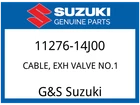 Suzuki Oem Part 11276-14J00 Cable,exh Valve NO.1 New. Price: $75.29.