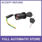 One Black 3-WIRE Motorcycle Scooter Security Ignition Switch Lock 2 Keys New. Price: $14.56.