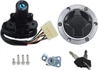 Wowtk Ignition Switch Gas Cap Seat Lock And Key Fits For Kawasaki EX250... New. Price: $43.35.