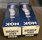 Two BR9EIX 3089 Ngk Spark Plugs Nos / Oem New Original Packaging. Price: $15.00.