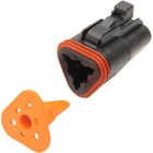 Namz Deutsch Plug 2-PIN Black DP-3B New. Price: $19.25.