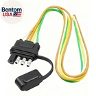 18 Inch 4 Pin 5 Trailer Wiring Harness, 16AWG Copper Short Rewire K New. Price: $23.86.