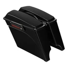 Vivid Black 5" Stretched Extended Hard Saddlebags For Harley Touring Flt 93-2013 New. Price: $209.50.